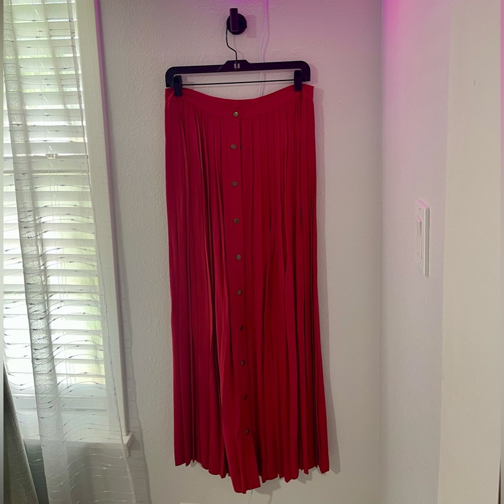 Fossil pleated maxi skirt